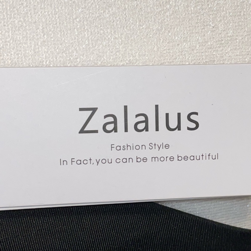 Zalalus women’s size small fitted little black dress with slit one shoulder - Picture 6 of 10